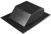 Master Flow SSB960ABLF Roof Louver, 20-1/2 in L, 16 in W, Aluminum, Black, Roof Installation